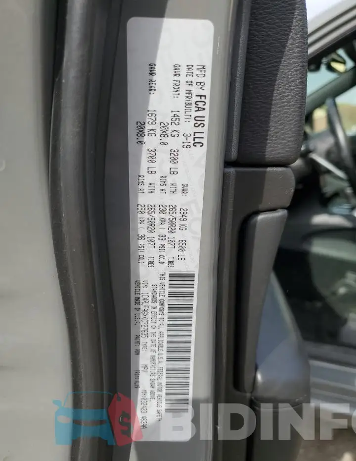 1C4RJFAGXKC727635 Photo# 13