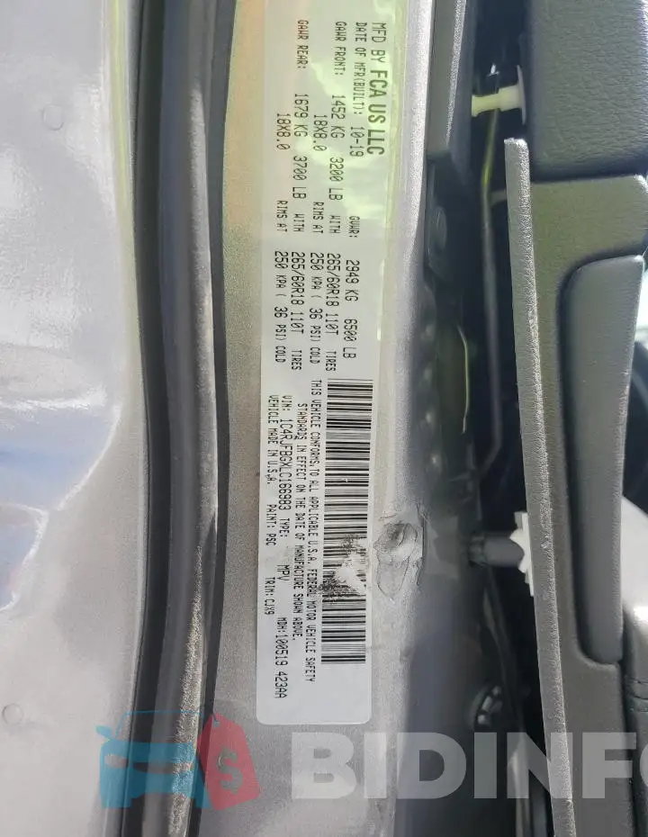 1C4RJFBGXLC166983 Photo# 13