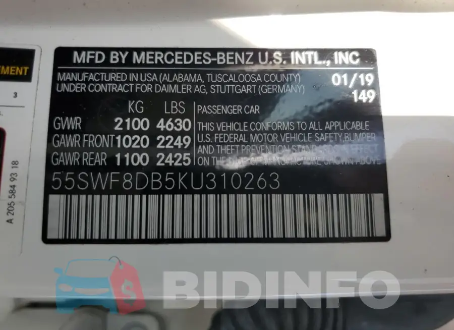 55SWF8DB5KU310263 Photo# 12