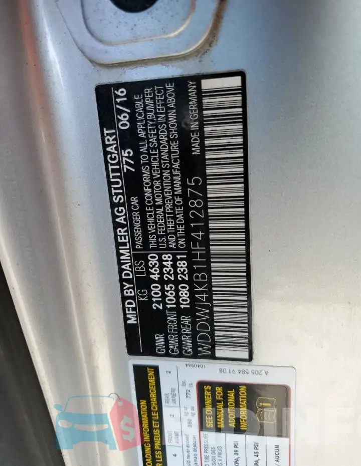 WDDWJ4KB1HF412875 Photo# 12