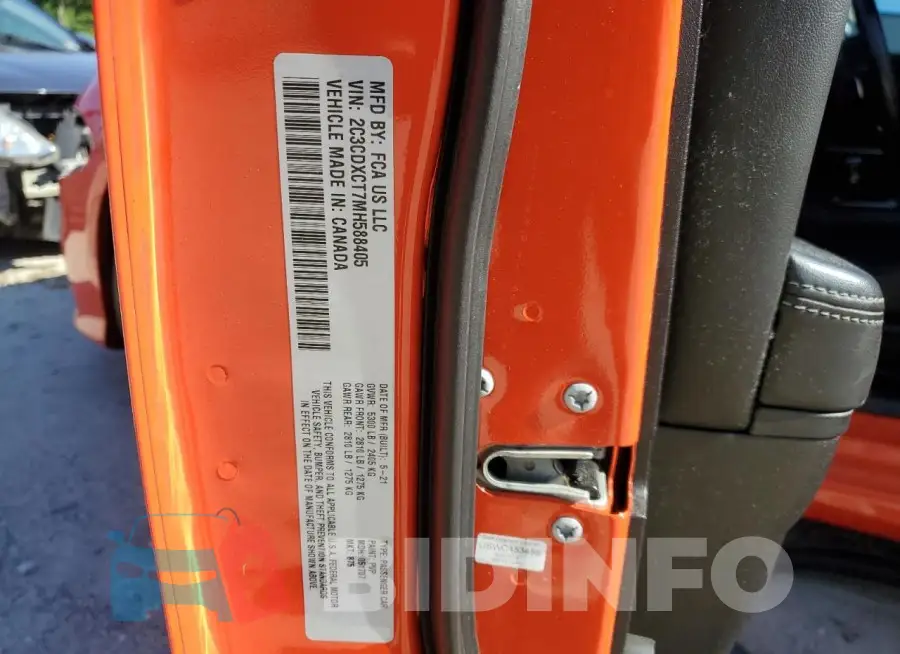 2C3CDXCT7MH588405 Photo# 13