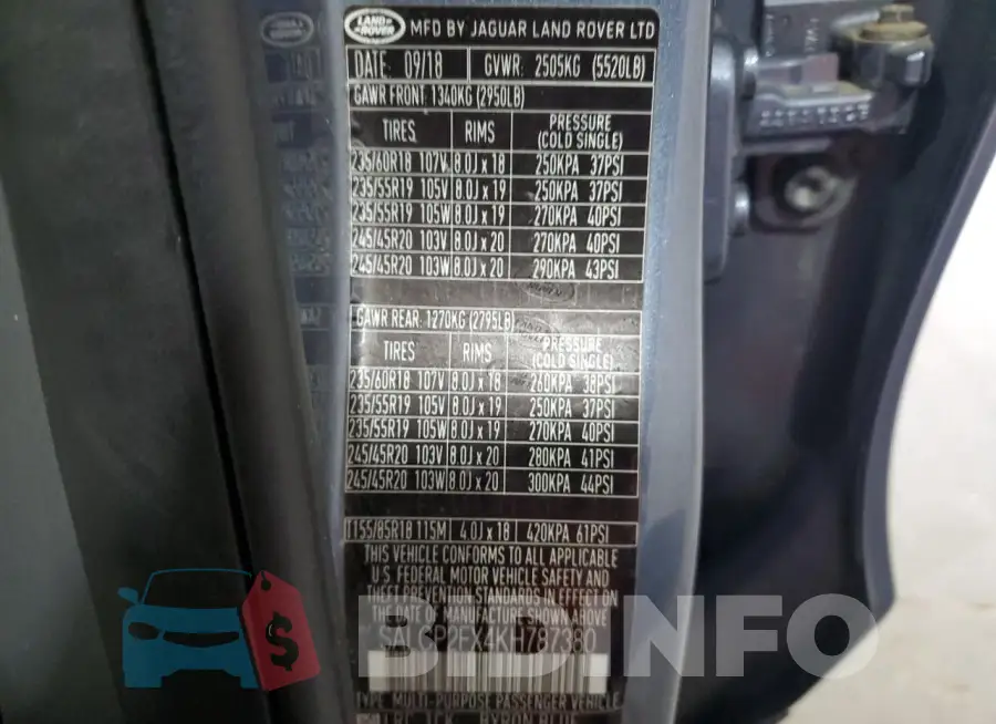SALCP2FX4KH787380 Photo# 13