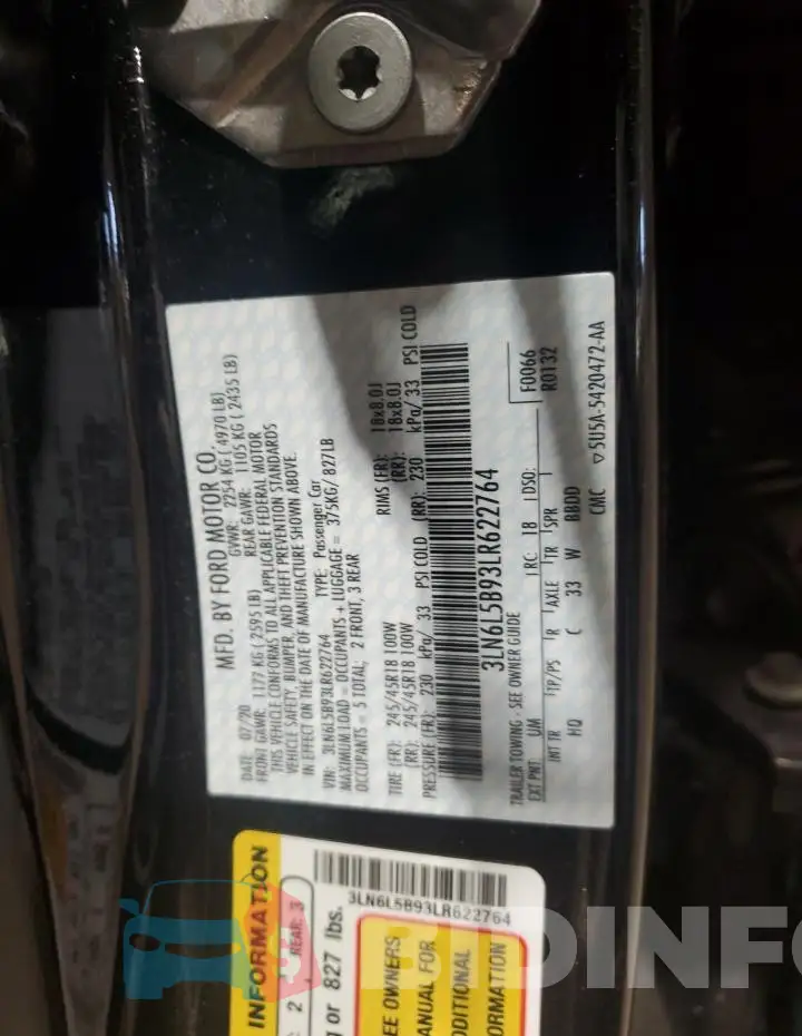 3LN6L5B93LR622764 Photo# 12