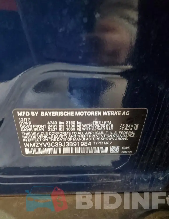 WMZYV9C39J3B91984 Photo# 12