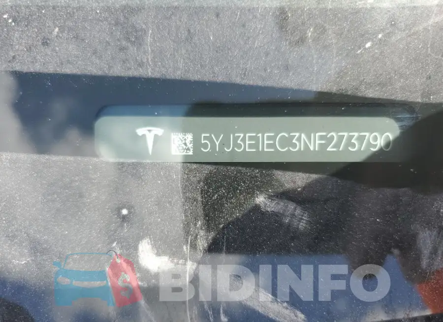 5YJ3E1EC3NF273790 Photo# 12