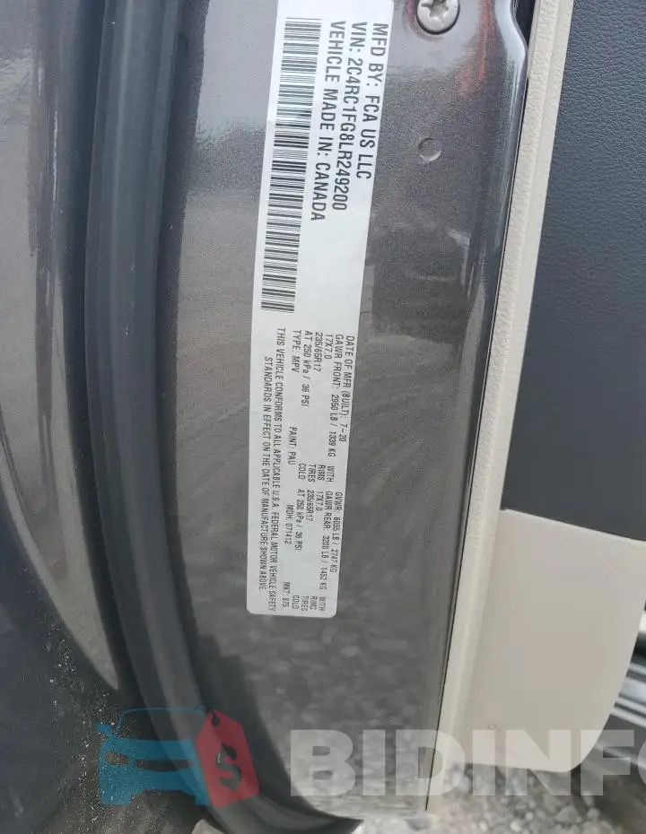 2C4RC1FG8LR249200 Photo# 12
