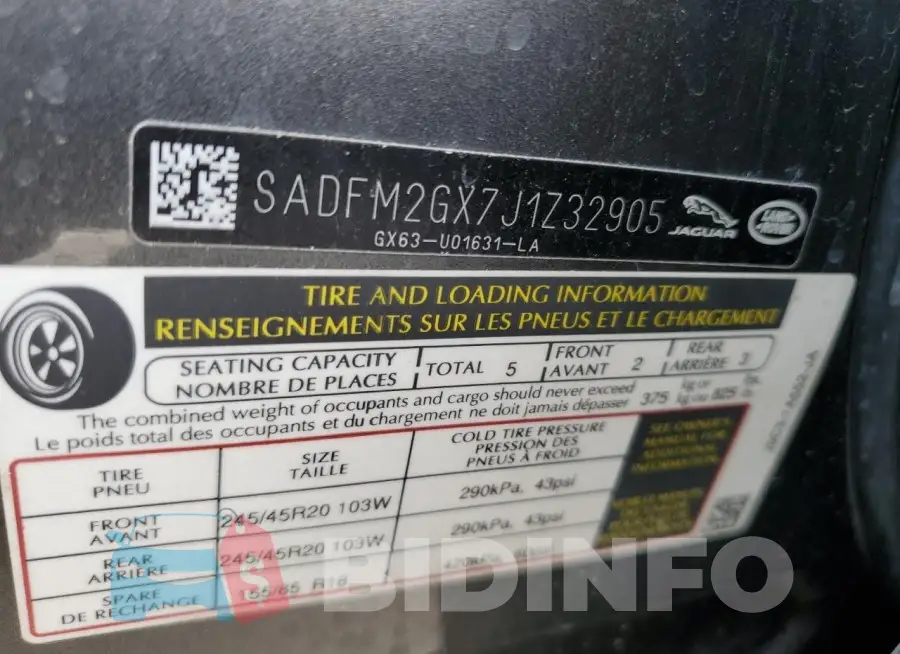 SADFM2GX7J1Z32905 Photo# 13