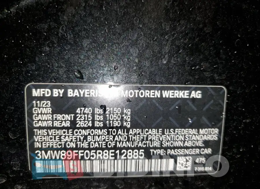 3MW89FF05R8E12885 Photo# 12