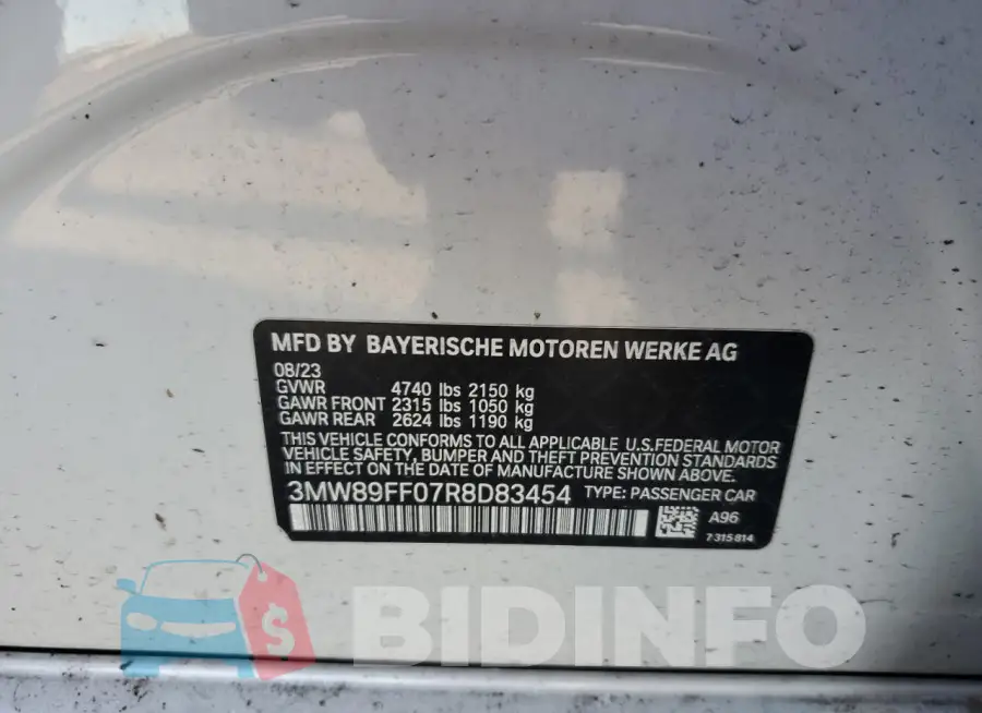 3MW89FF07R8D83454 Photo# 12