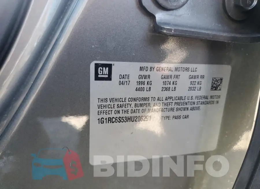 1G1RC6S53HU206291 Photo# 12