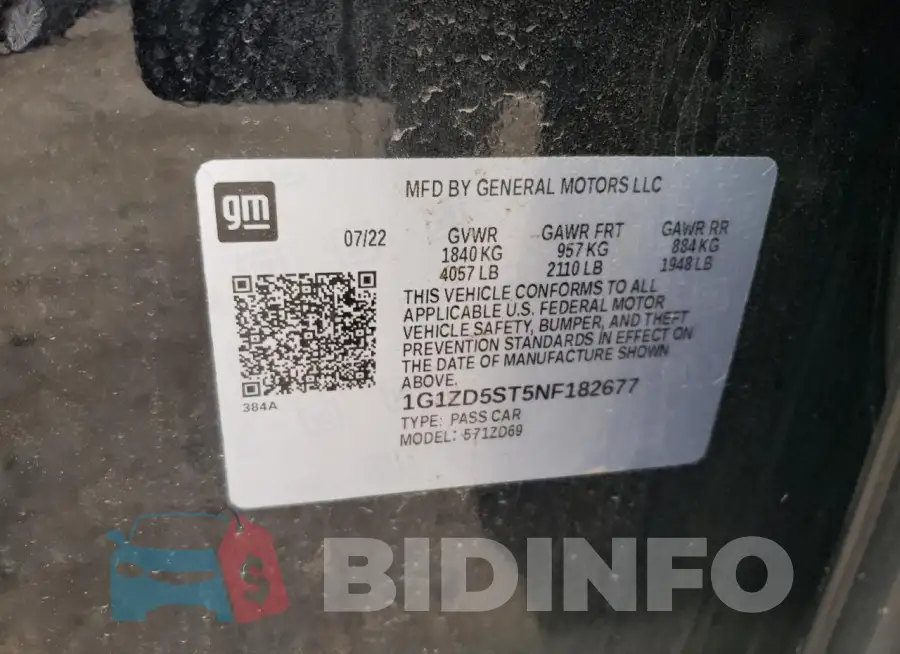1G1ZD5ST5NF182677 Photo# 12