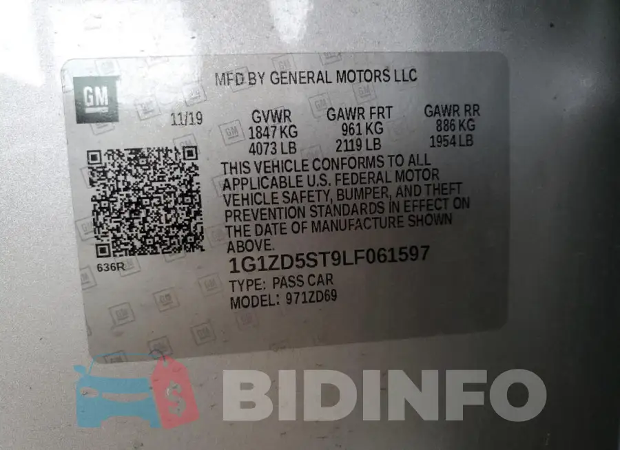 1G1ZD5ST9LF061597 Photo# 13