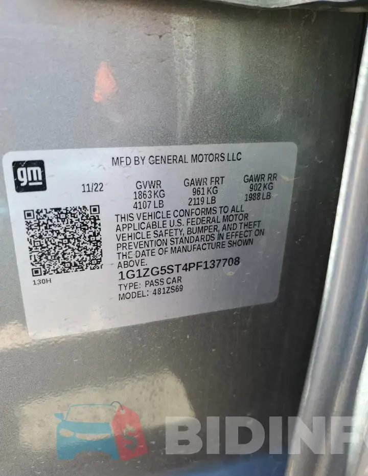1G1ZG5ST4PF137708 Photo# 12