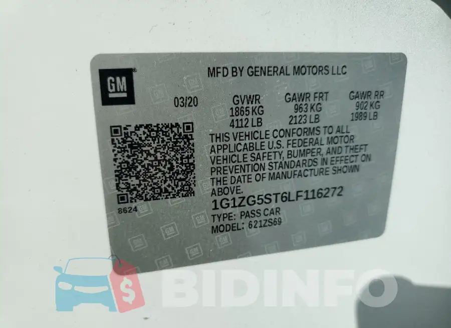 1G1ZG5ST6LF116272 Photo# 12