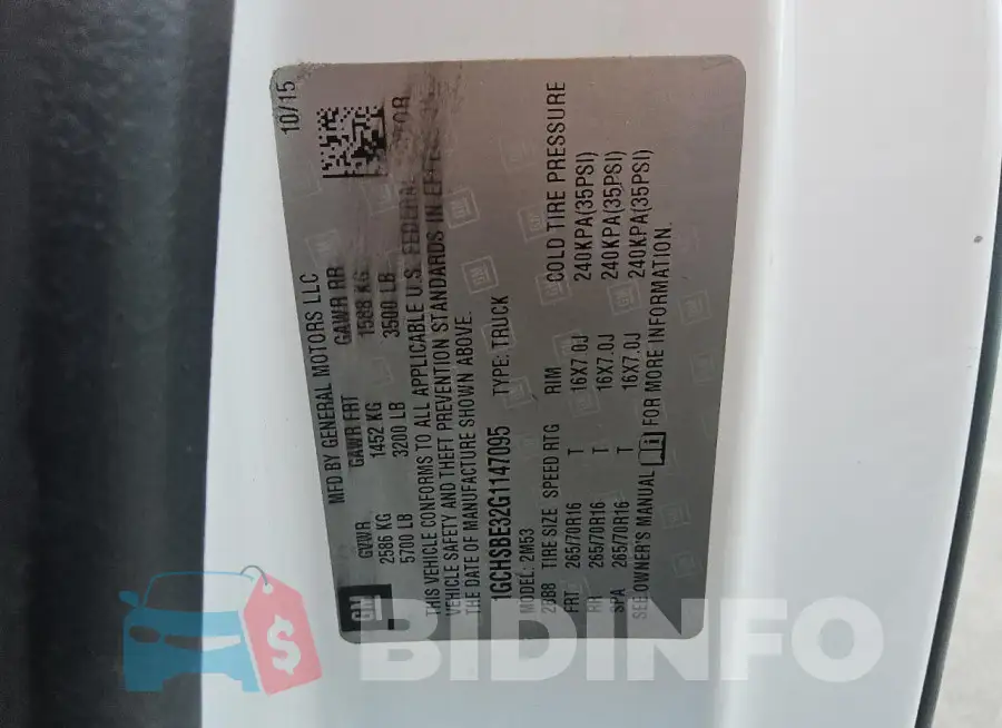 1GCHSBE32G1147095 Photo# 12
