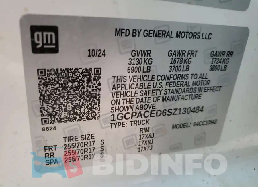 1GCPACED6SZ130484 Photo# 12
