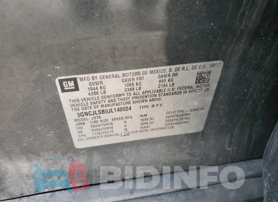 3GNCJLSB9JL148024 Photo# 13
