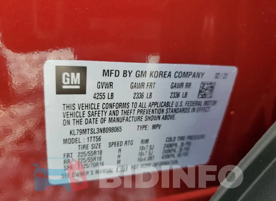 KL79MTSL3NB098065 Photo# 14