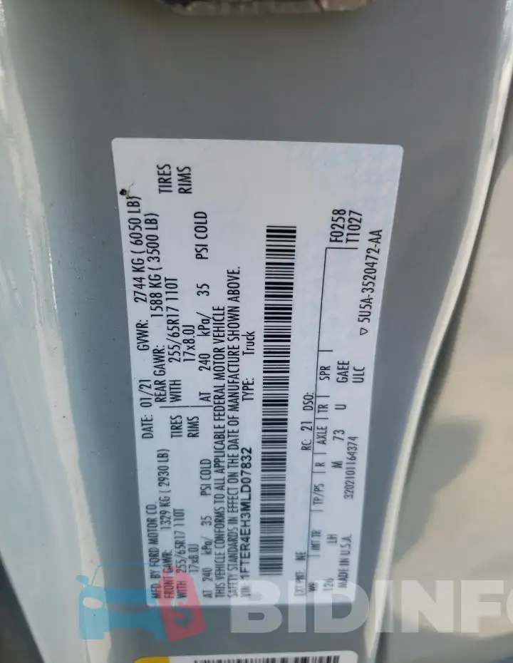 1FTER4EH3MLD07832 Photo# 12