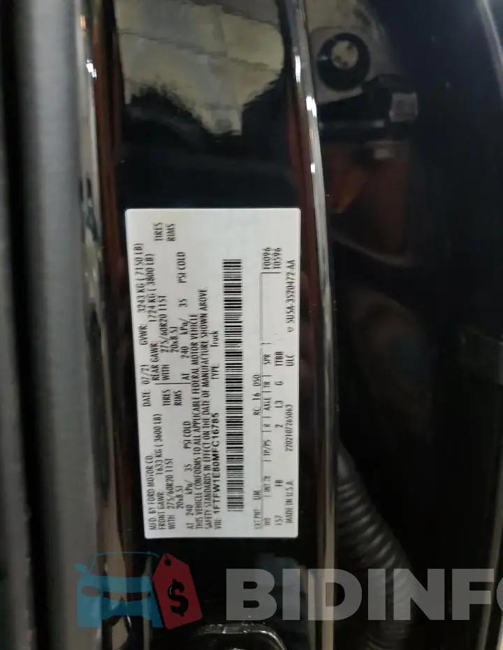 1FTFW1E80MFC16785 Photo# 12