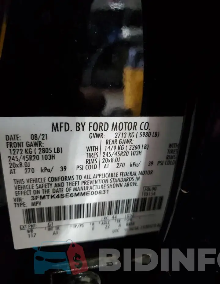 3FMTK4SE6MME00831 Photo# 14