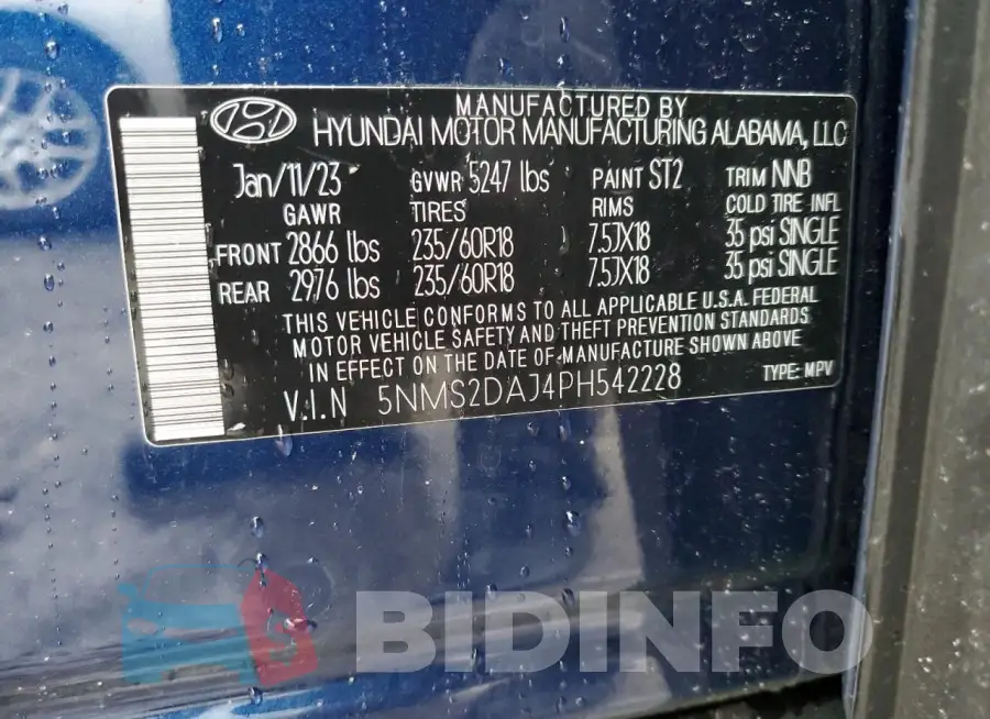 5NMS2DAJ4PH542228 Photo# 14