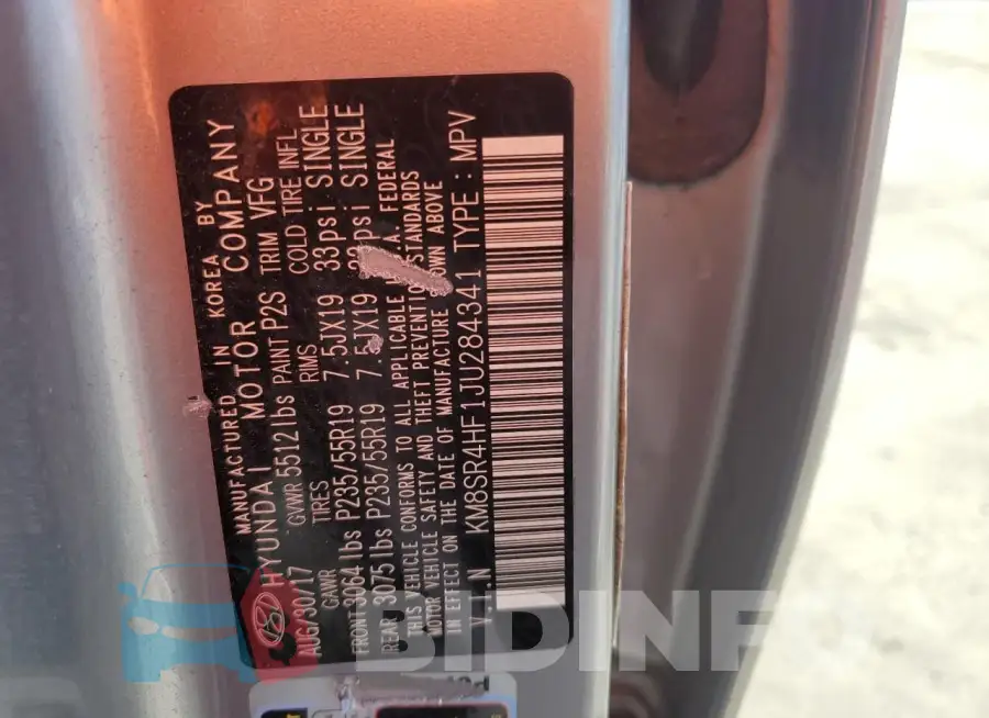 KM8SR4HF1JU284341 Photo# 13