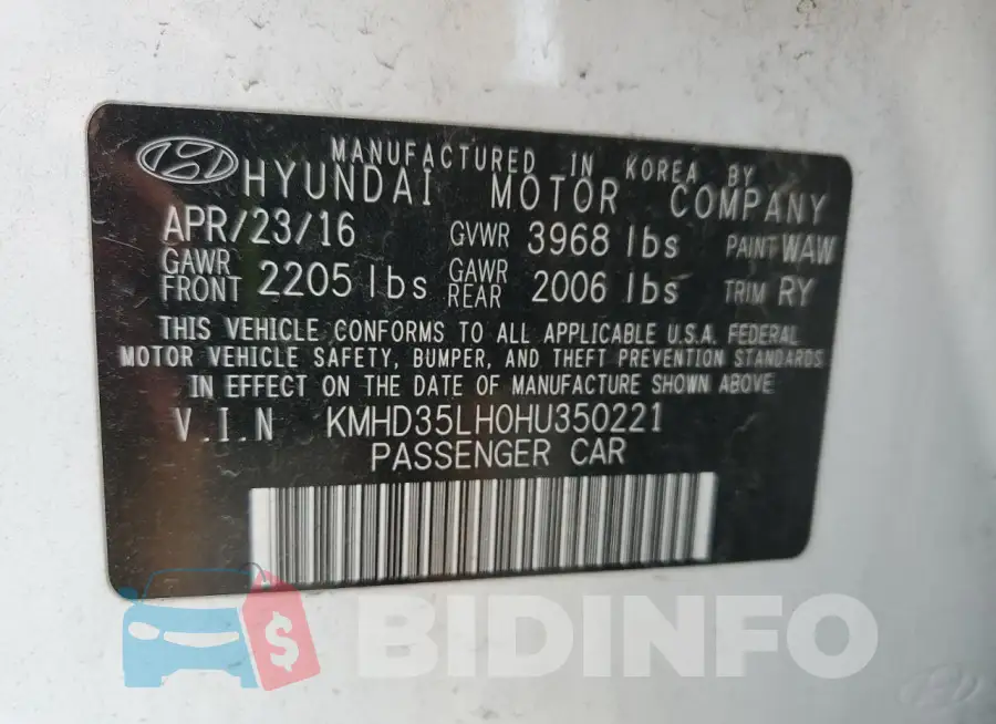 KMHD35LH0HU350221 Photo# 12