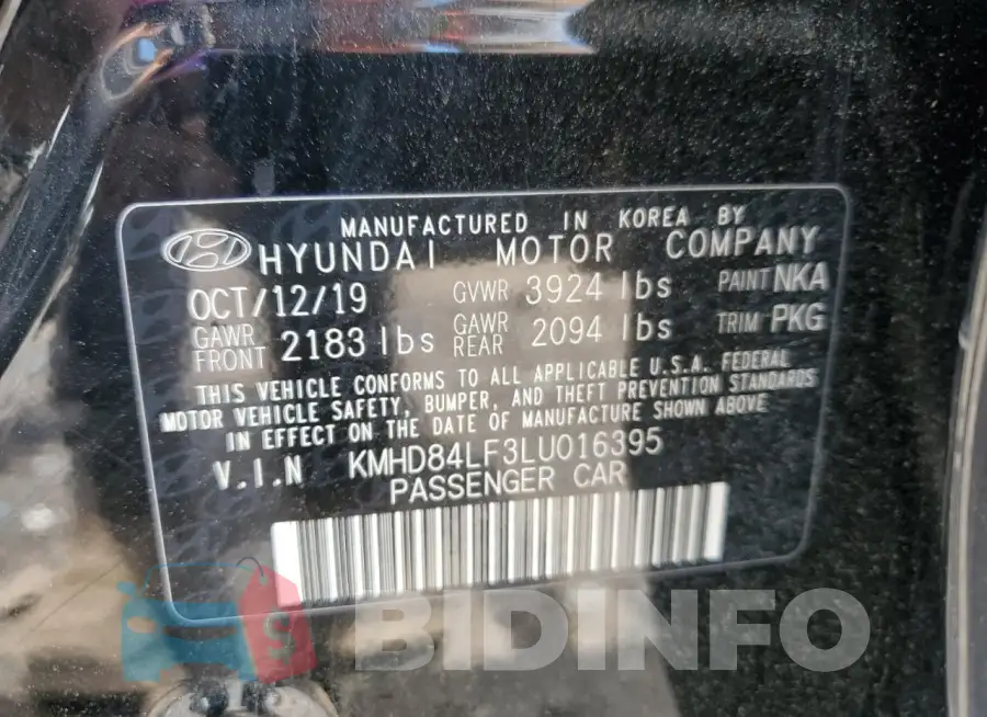 KMHD84LF3LU016395 Photo# 13