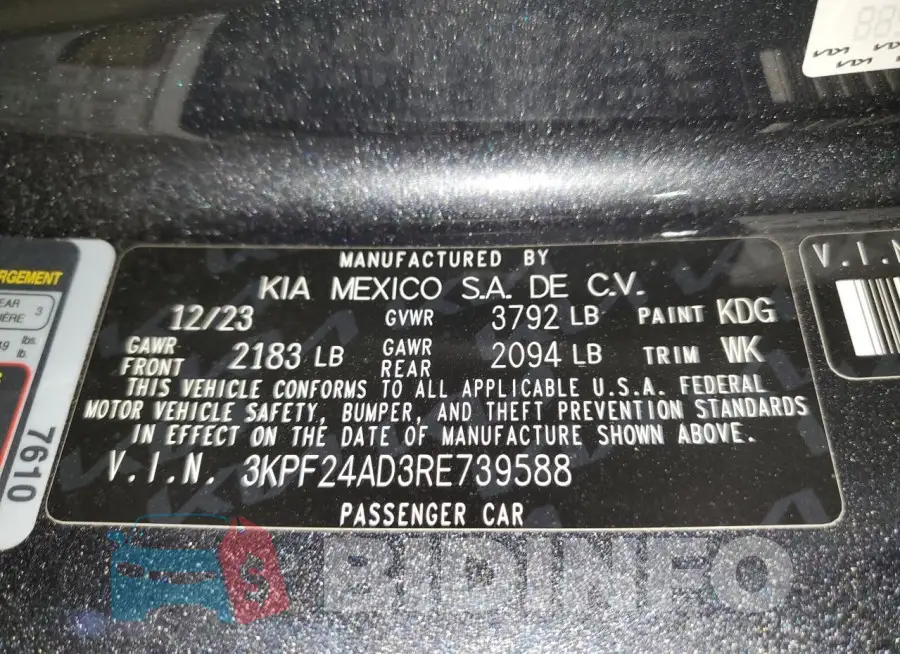 3KPF24AD3RE739588 Photo# 13
