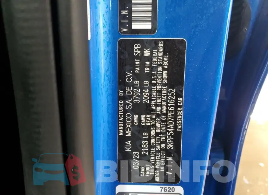 3KPF54AD7PE616252 Photo# 13