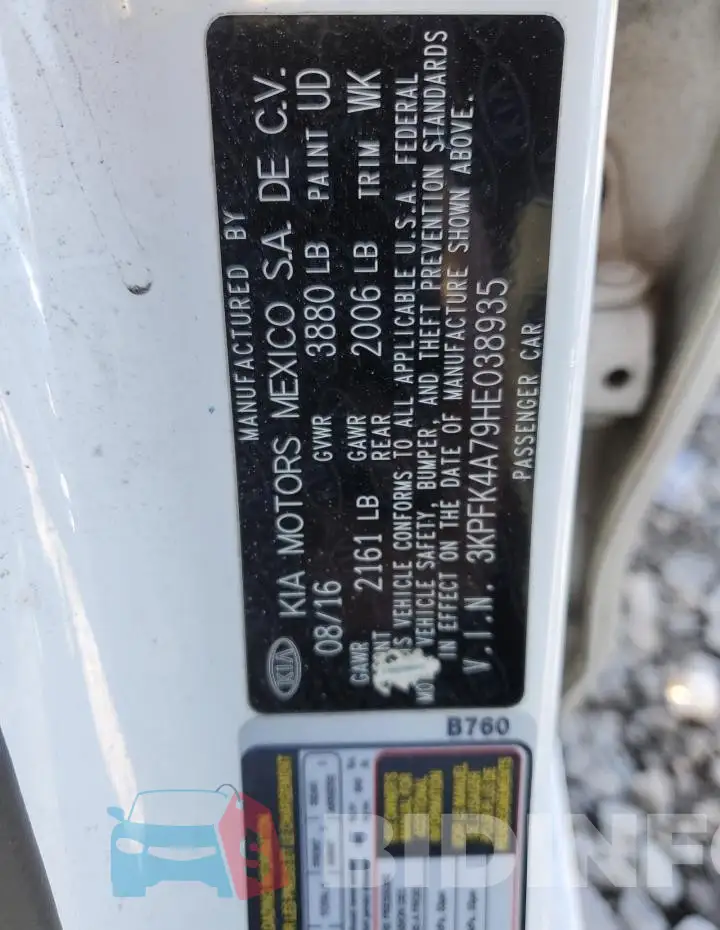 3KPFK4A79HE038935 Photo# 12