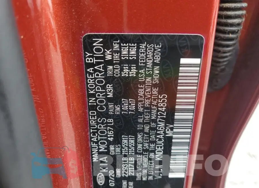 KNDEUCAA6M7124855 Photo# 12