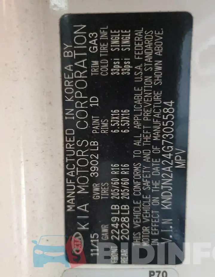 KNDJN2A24G7305584 Photo# 13
