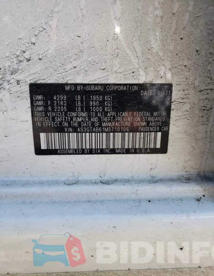 4S3GTAB61M3710106 Photo# 12