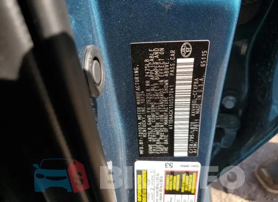 4T1DAACK1SU557041 Photo# 13