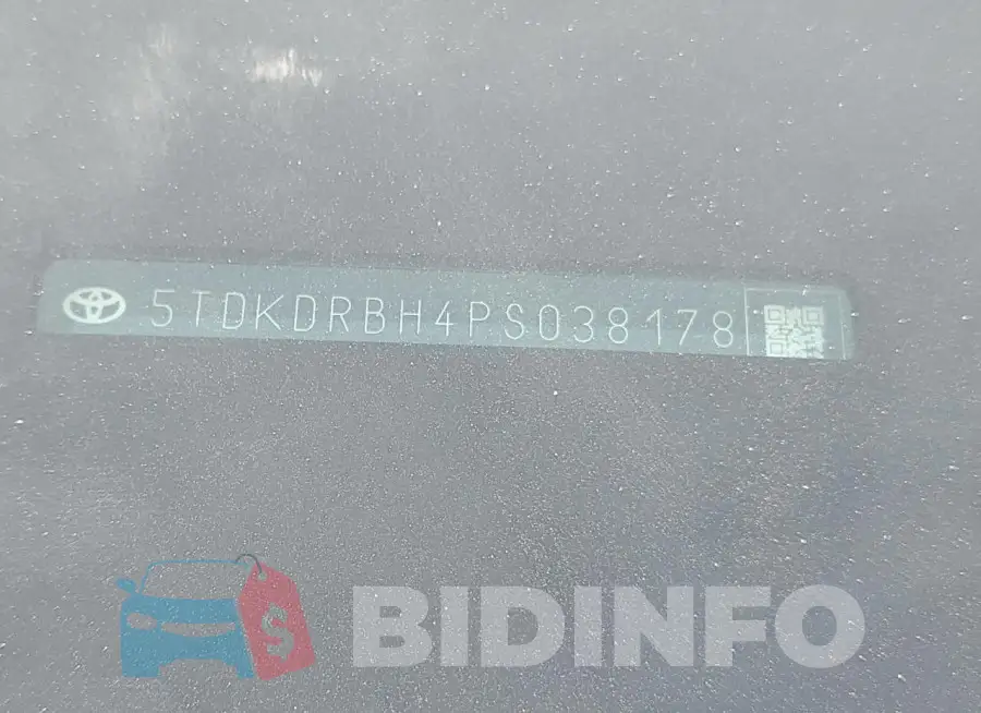 5TDKDRBH4PS038178 Photo# 13