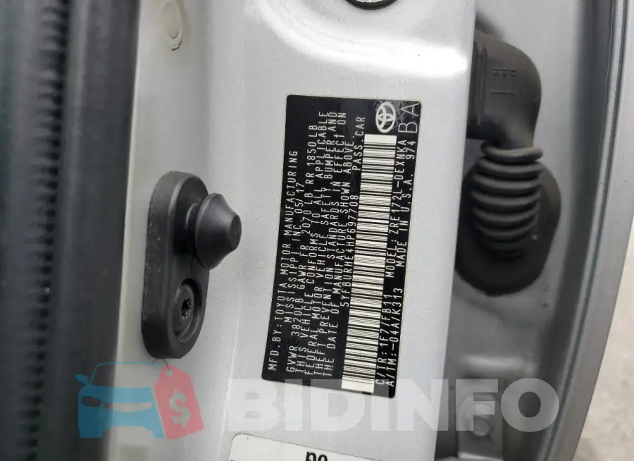 5YFBURHE4HP697708 Photo# 12