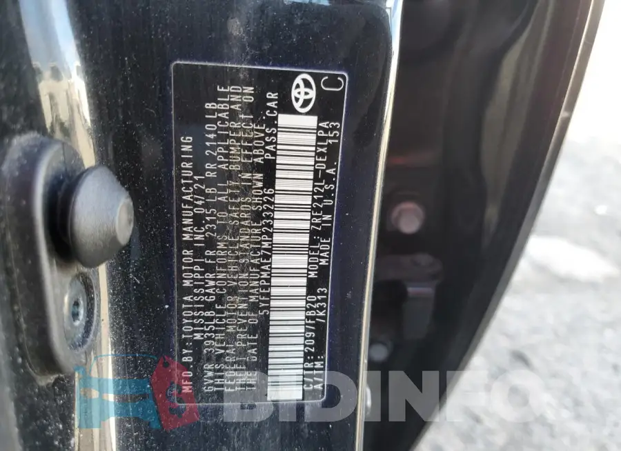5YFEPMAE7MP233226 Photo# 12