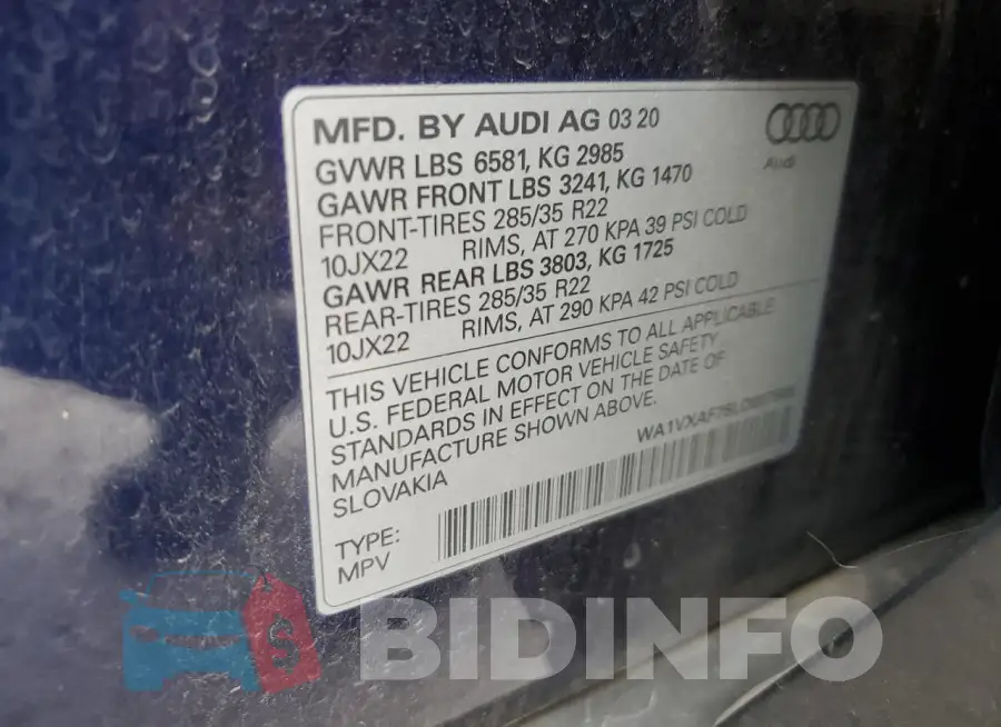 WA1VXAF75LD007965 Photo# 13