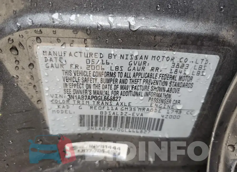 3N1AB7AP0GL666827 Photo# 12
