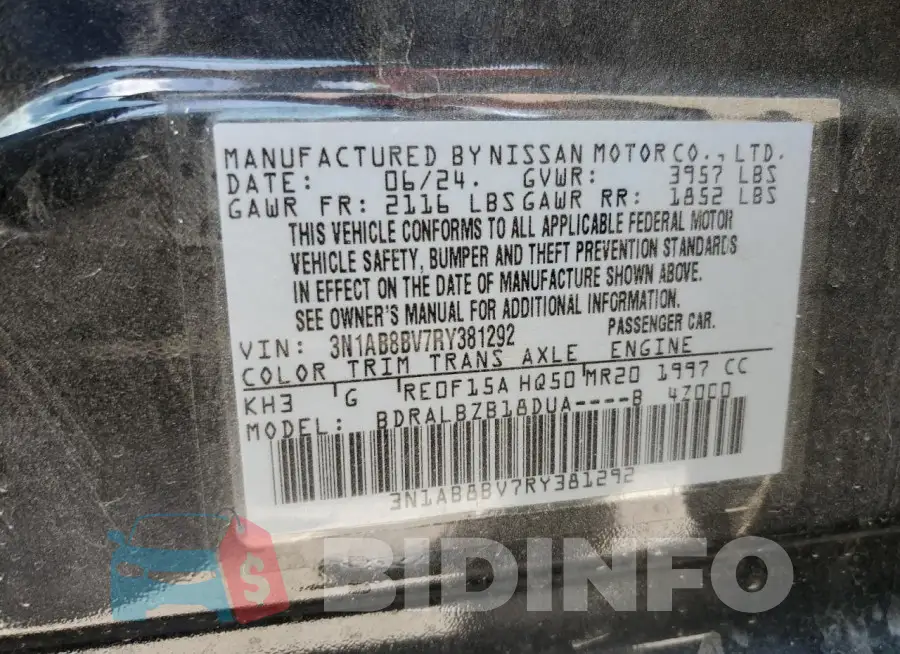 3N1AB8BV7RY381292 Photo# 12