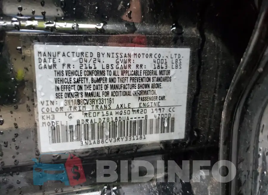 3N1AB8CV3RY331181 Photo# 12