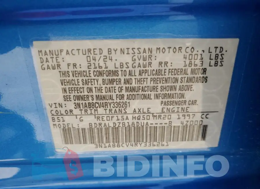 3N1AB8CV4RY336261 Photo# 13