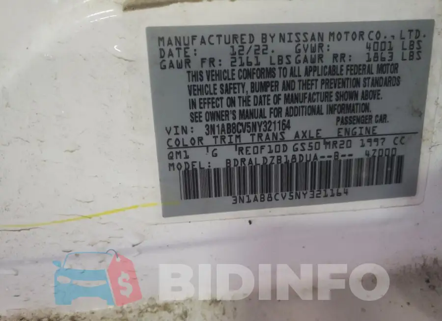 3N1AB8CV5NY321164 Photo# 13