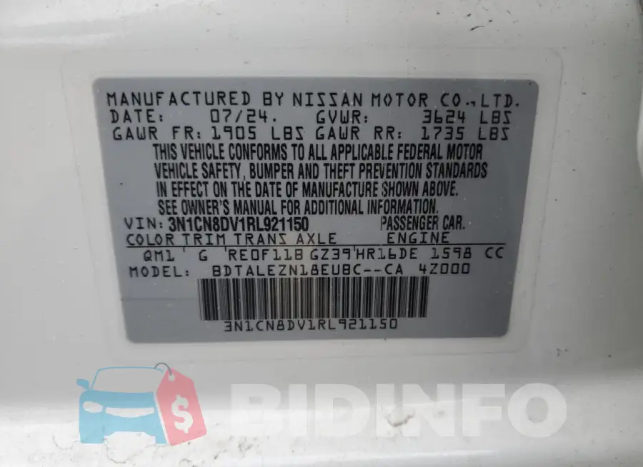 3N1CN8DV1RL921150 Photo# 12