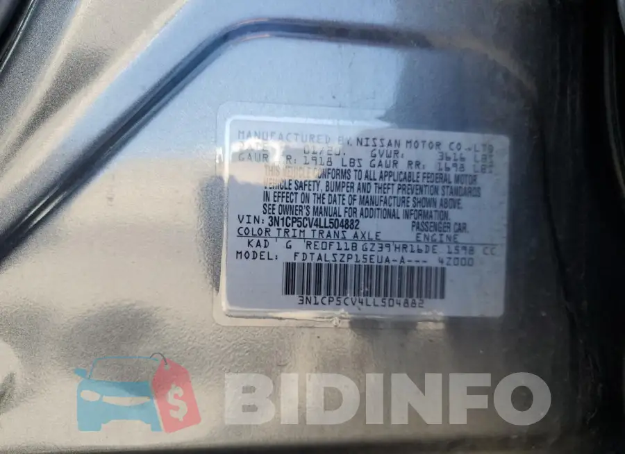 3N1CP5CV4LL504882 Photo# 13