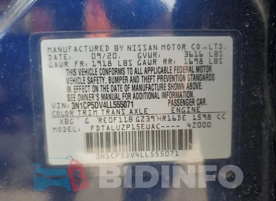 3N1CP5DV4LL555071 Photo# 12