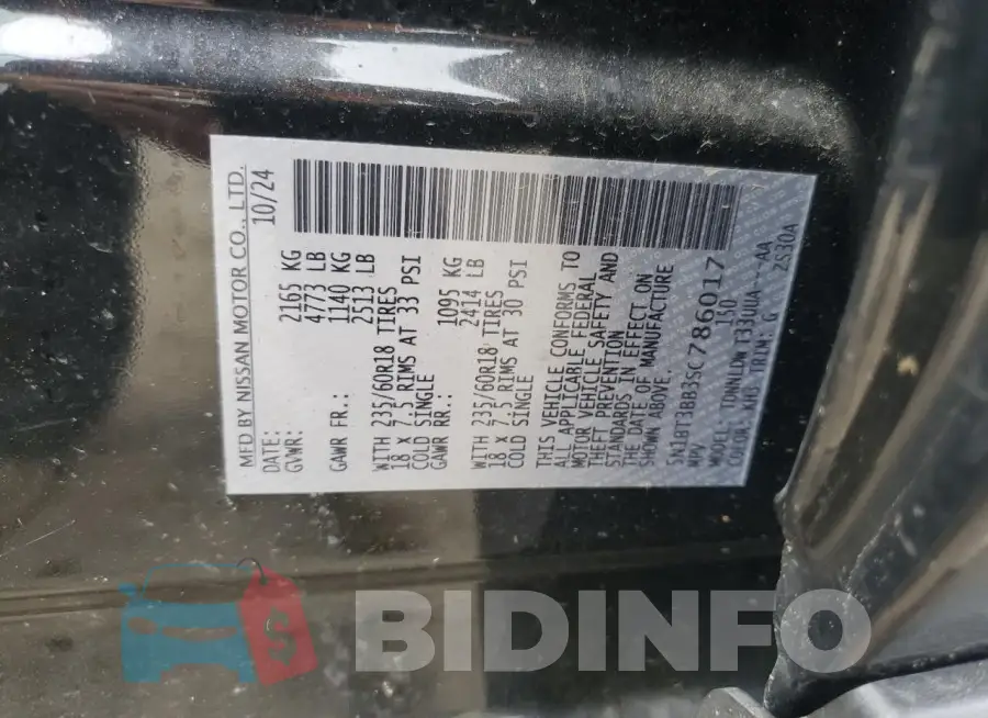 5N1BT3BB3SC786017 Photo# 13
