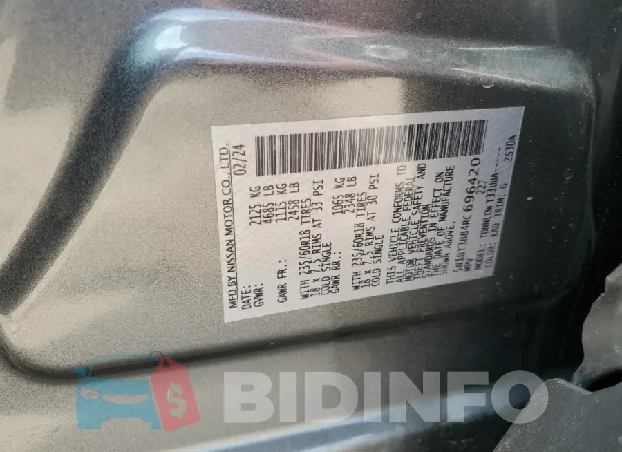 5N1BT3BB4RC696420 Photo# 13